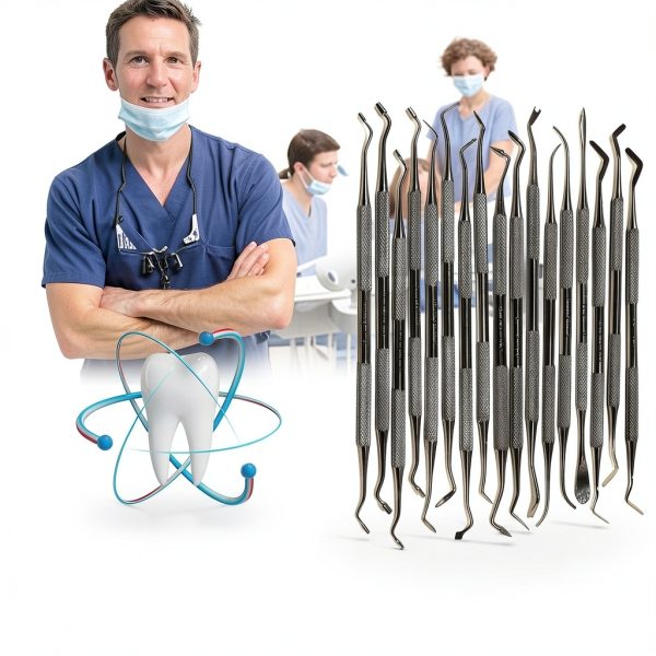 Set of 17 Dental Spoon Excavators Plugger Restorative Composite Filling Tooth Cavity Carious Decay Removal Double Ended Instruments-2