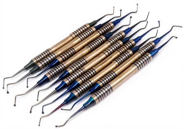 Dental Spoon Excavators 10‑Piece Set by A2ZSCILAB Blue Titanium-3