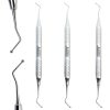 ARTMAN INSTRUMENTS Dental Excavator Set of 3 – Double-Ended 1.5mm & 2mm Spoon Excavators with Slip-Resistant 9mm Handle, High-Precision Stainless Steel Restorative Endodontic Tools-0