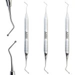 ARTMAN INSTRUMENTS Dental Excavator Set of 3 – Double-Ended 1.5mm & 2mm Spoon Excavators with Slip-Resistant 9mm Handle, High-Precision Stainless Steel Restorative Endodontic Tools-0