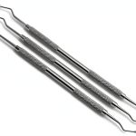 3 Pcs Dental Restorative Excavator 127/128, 2mm Spoon New Double Ended Instrument-0