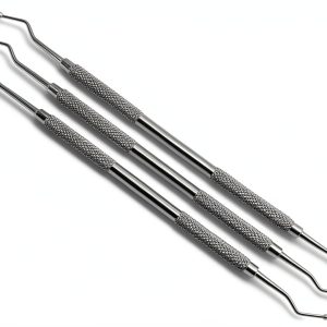 3 Pcs Dental Restorative Excavator 127/128, 2mm Spoon New Double Ended Instrument-0