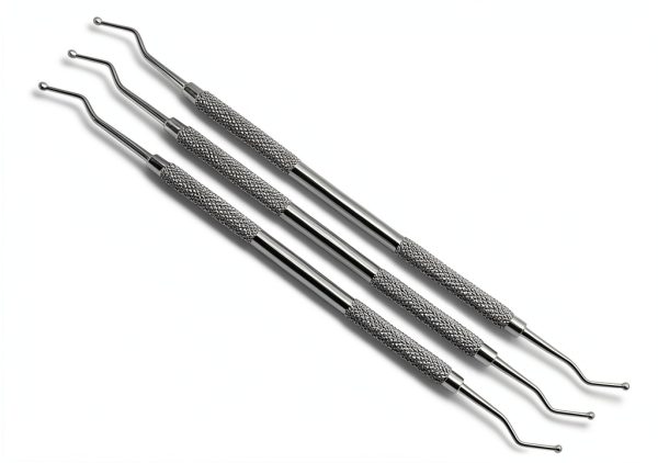 3 Pcs Dental Restorative Excavator 127/128, 2mm Spoon New Double Ended Instrument-0