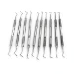 Dental Excavator Spoon Ends 1mm-2.5mm by DDP Steel 10‑Piece Set-0
