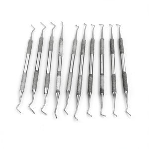 Dental Excavator Spoon Ends 1mm-2.5mm by DDP Steel 10‑Piece Set-0