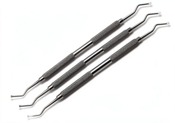 3 Pcs Dental Restorative Excavator 127/128, 2mm Spoon New Double Ended Instrument-1