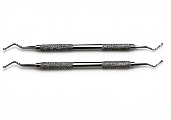 3 Pcs Dental Restorative Excavator 127/128, 2mm Spoon New Double Ended Instrument-2