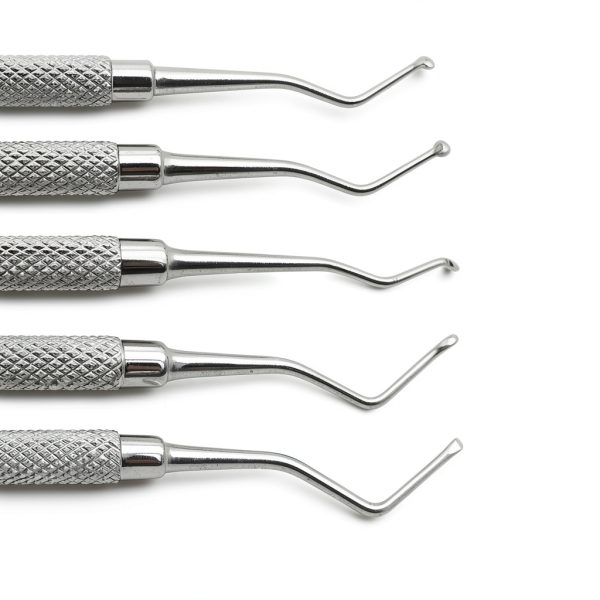 Dental Excavator 5pcs Superior Instruments 1.2-2.5mm AISI 420 Steel-3