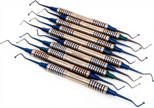 Dental Spoon Excavators 10‑Piece Set by A2ZSCILAB Blue Titanium-0